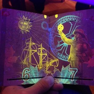 Canadian Passport Comes to Life Under UV Light