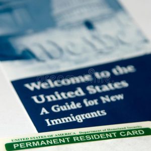 US permanent resident card stock image_ Image of land - 12879575